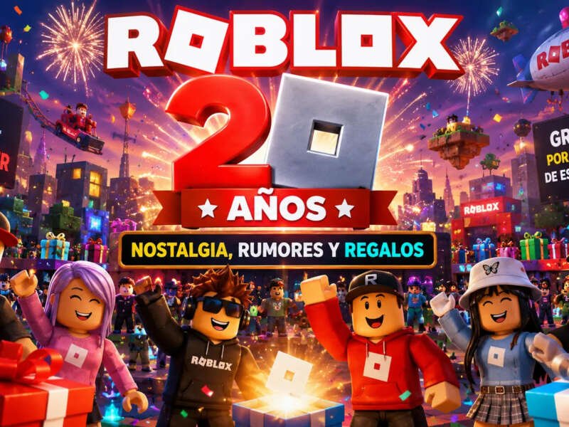 Cumpleaños 20 de Roblox. Nostalgia, rumores y regalos.